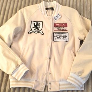 AKIRA Bomber Jacket NWT. SIZE LARGE.